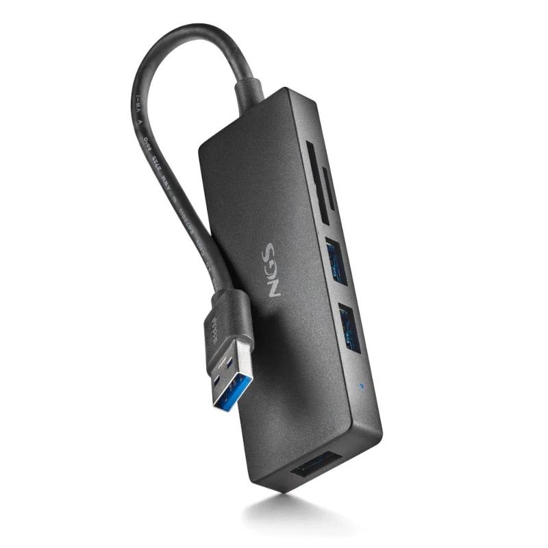 NGS IHUB READER USB 3.2 Gen 1 (3.1 Gen 1) Type-A 5000 Mbit/s Preto