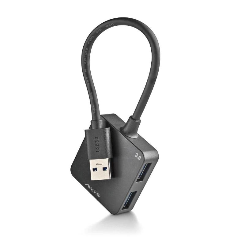 NGS IHUB 3.0 TINY USB 3.2 Gen 1 (3.1 Gen 1) Type-A 5000 Mbit/s Preto