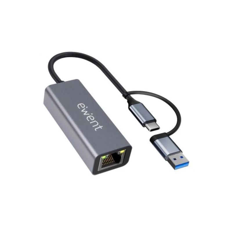 Ewent | ADAPTADOR ETHERNET 1GIGABIT USB-C Y