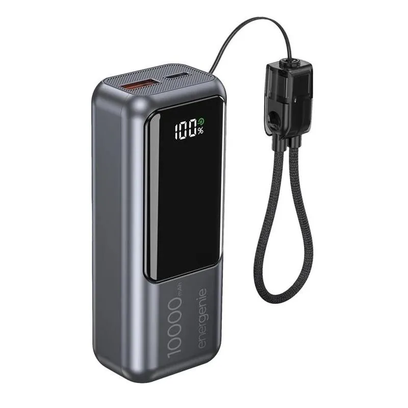 Gembird | Powerbank con LCD 10000 mAh Gris