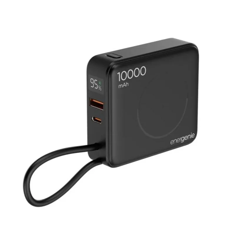 Gembird | Powerbank inalámbrico 10000 mAh Negro