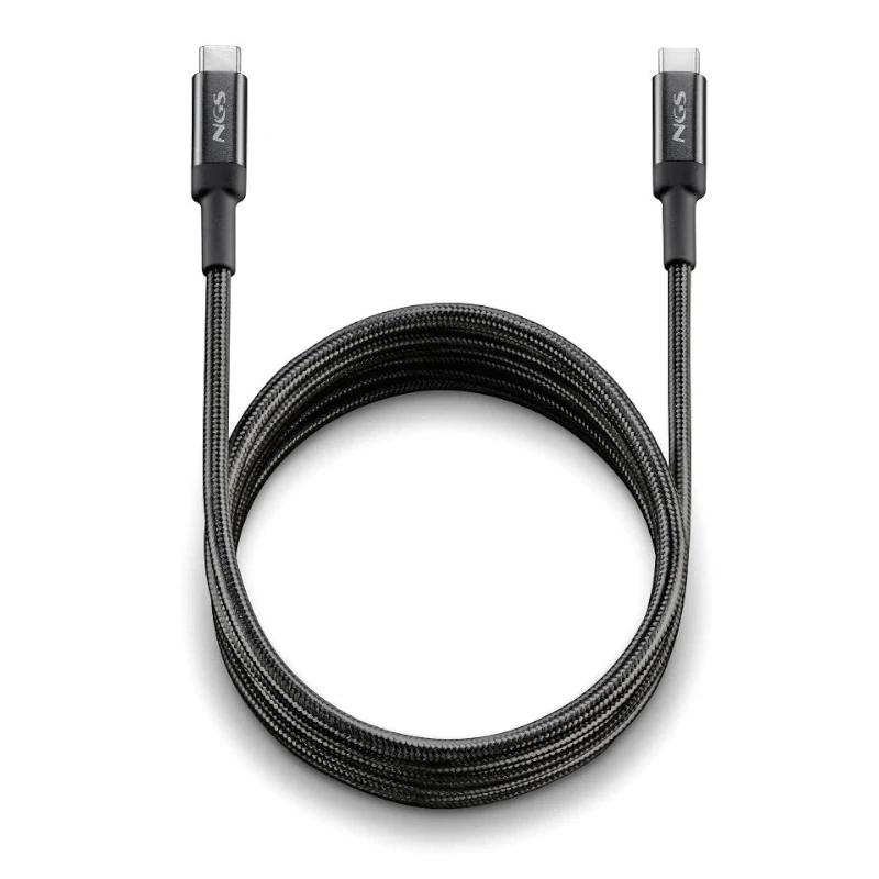 NGS KNOT 100W-2 cabo USB USB 2.0 2 m USB C Preto