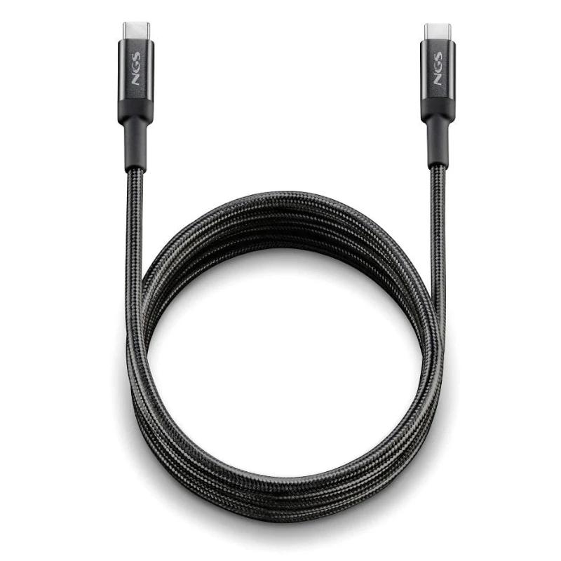NGS KNOT 65W-2 cabo USB USB 2.0 2 m USB C Preto
