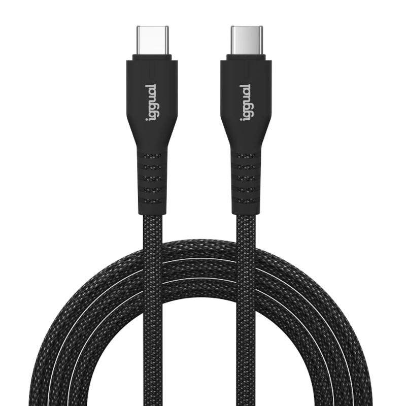 iggual IGG319765 cabo USB 1 m USB C Preto