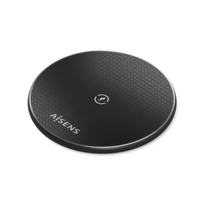 AISENS ASCH-15W1WC058-BK carregador de dispositivos móveis Smartphone Preto USB Carregamento wireless Interior