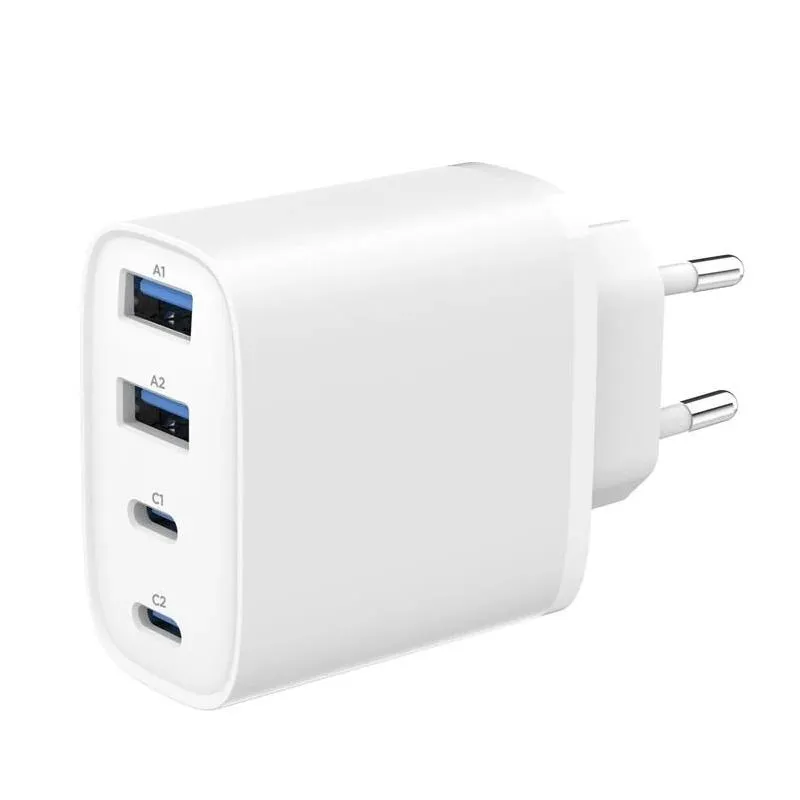 Gembird | Cargador rápido USB PD 4 puertos | 40W