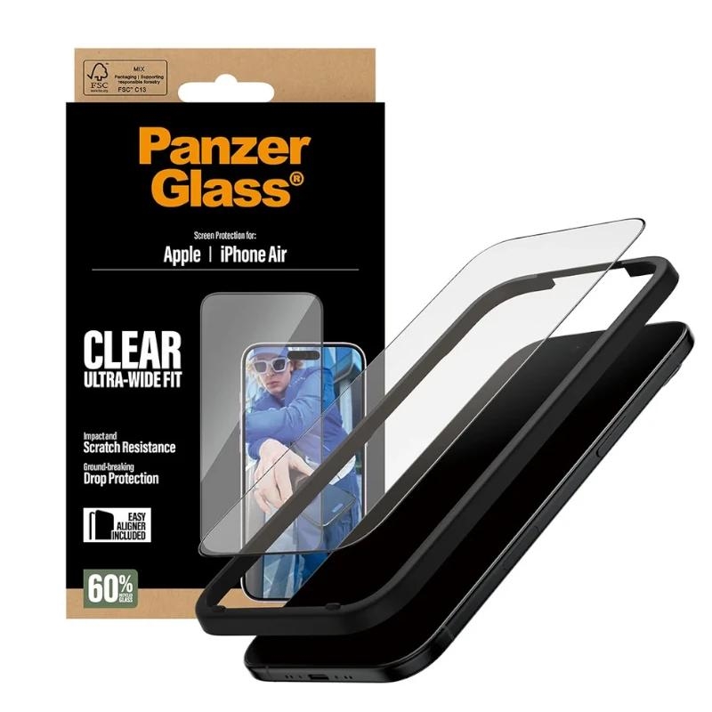 PanzerGlass ® Screen Protector iPhone Air | Ultra-Wide Fit w. EasyAligner Proteção de ecrã transparente Apple 1 unidade(s)