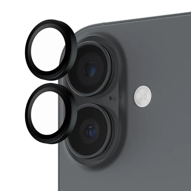 PanzerGlass ® Hoops® Camera Lens Protector Black iPhone 17 | iPhone 16 | 16 Plus Proteção de ecrã transparente Apple 1 unidade(s)