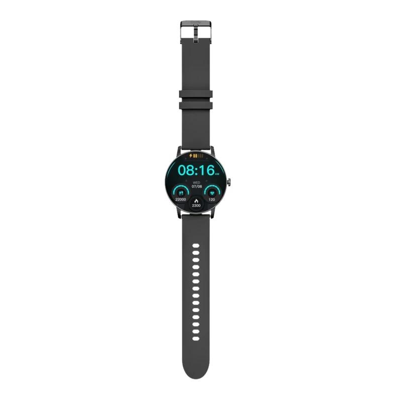 Celly TRAINERROUND2BK Smartwatch/Relógio Desportivo 3,25 cm (1.28") Digital 320 x 320 pixels Ecrã táctil Preto GPS