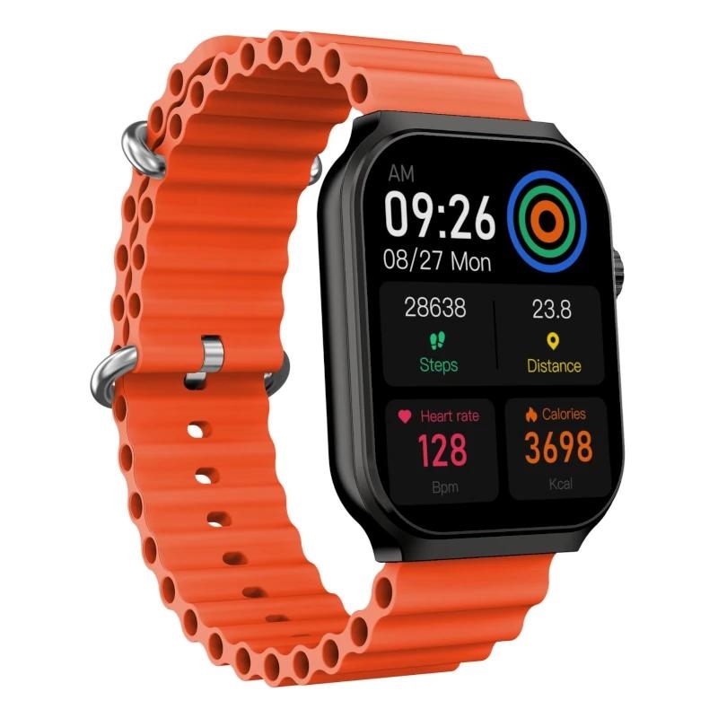 Celly TRAINERULTRABK Smartwatch/Relógio Desportivo 5,13 cm (2.02") Digital 320 x 320 pixels Ecrã táctil Preto