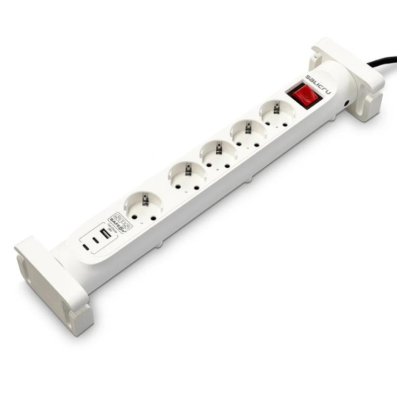 Salicru SPS SAFE 5S+ Branco 5 tomada(s) CA 230 V 1,4 m
