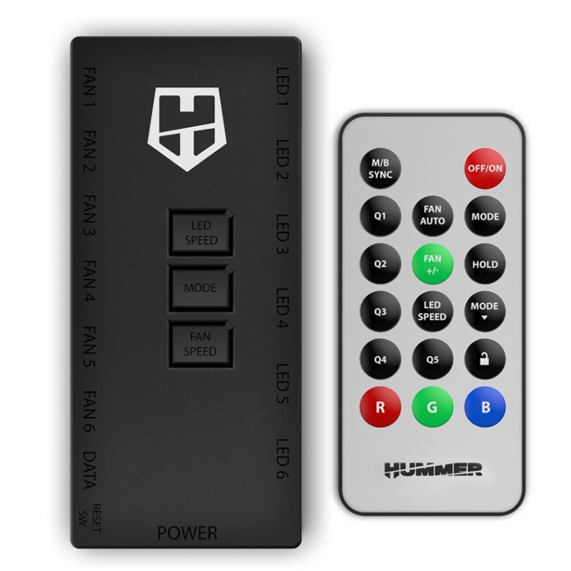 Nox | HUMMER R-HUB Controlador ARGB Led | 12 Portas