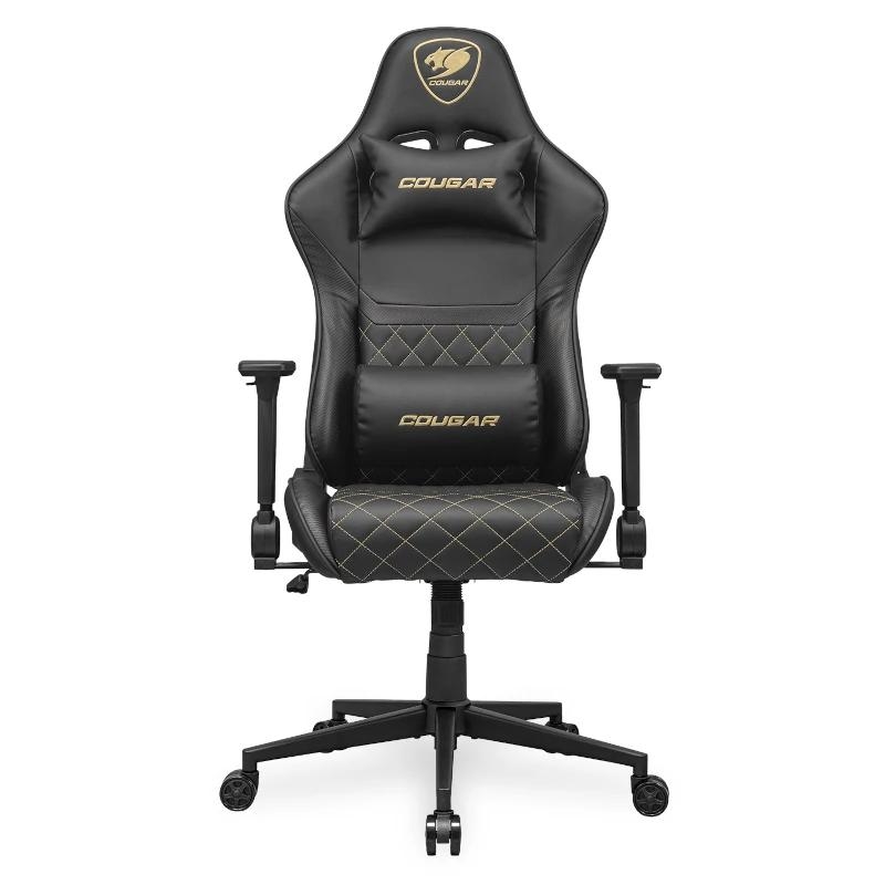 COUGAR CGR-AO2-GLB Cadeira de jogos universal Assento acolchoado Preto, Dourado
