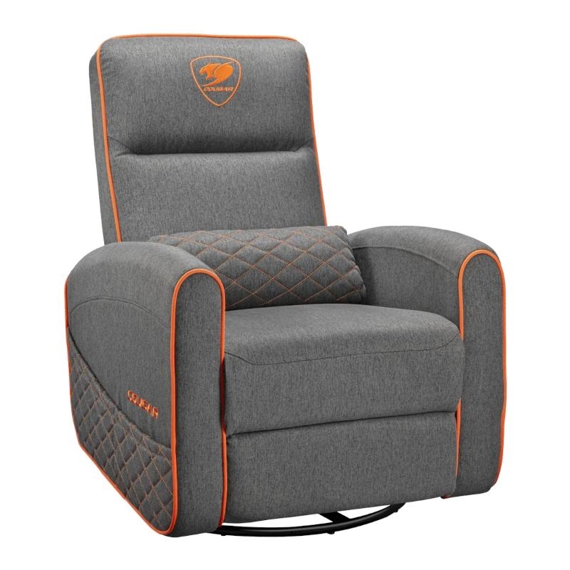 COUGAR CGR-FDF-GRO Poltrona de gaming Assento estofado Cinzento, Laranja