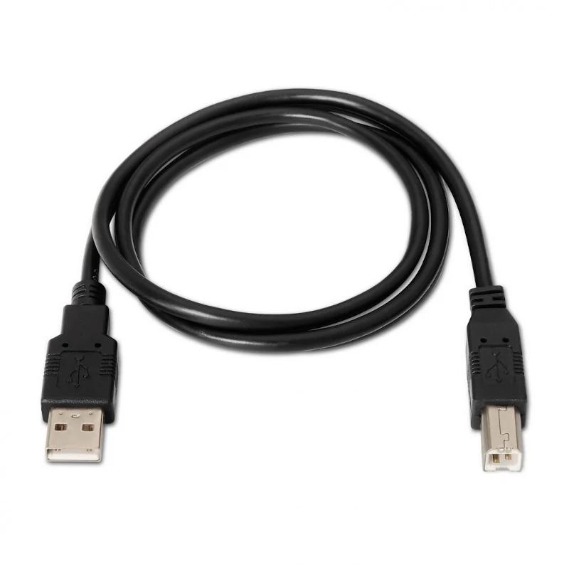 AISENS A101-0007 cabo USB USB 2.0 3 m USB A USB B Preto