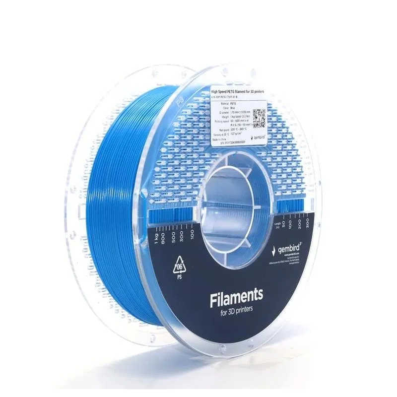 Gembird Filamento PETG Alta Veloc. 1.75mm 1kg Azul