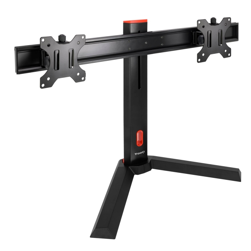 TooQ DB1402TN-B montagem e suporte para monitores 68,6 cm (27") Secretária Preto, Vermelho