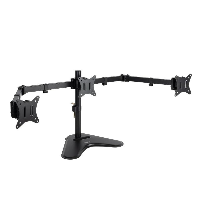 TooQ DB1704TN-B montagem e suporte para monitores 68,6 cm (27") Secretária Preto