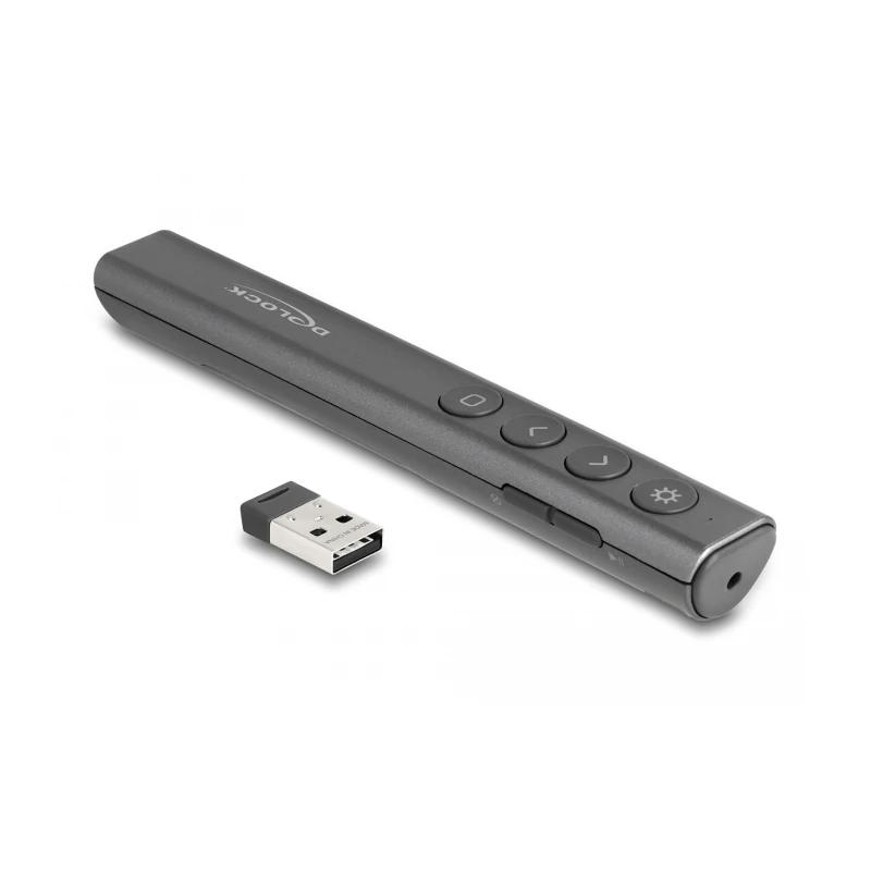 Delock | Monitor | Apresentador Laser USB antracita