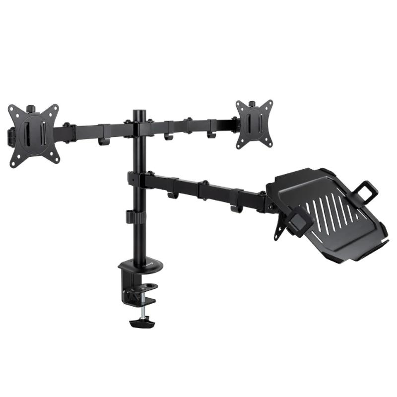 TooQ DB1202TN-B montagem e suporte para monitores 81,3 cm (32") Secretária Preto