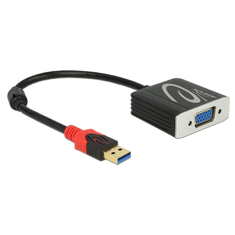 Delock | Adaptador USB 3.0 tipo-a Macho a | Preto