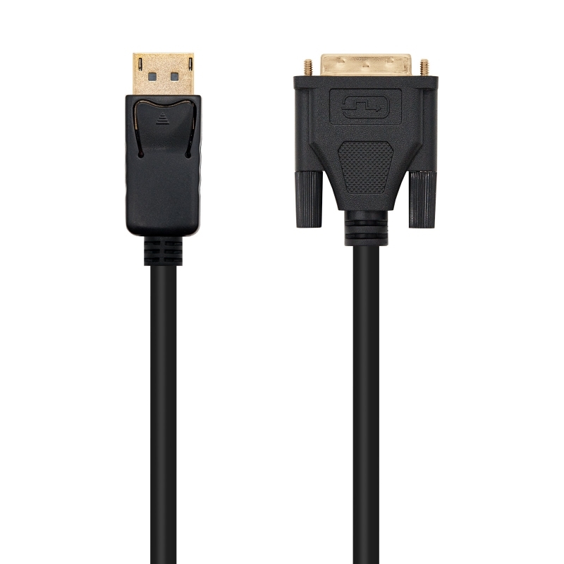 Nanocable 10.15.4502 adaptador de cabo de vídeo 2 m DisplayPort DVI Preto