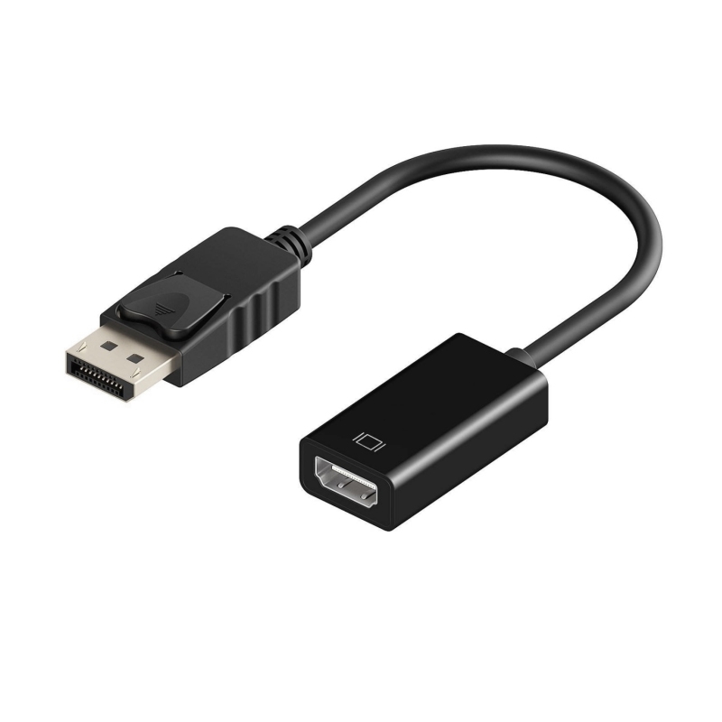 Ewent EC1455 adaptador de cabo de vídeo 0,15 m DisplayPort HDMI Preto