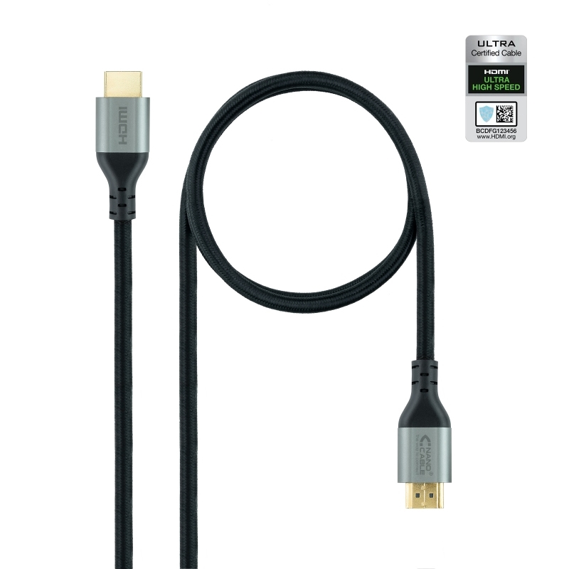 Nanocable 10.15.8101 cabo HDMI 1 m HDMI Type A (Standard) Preto