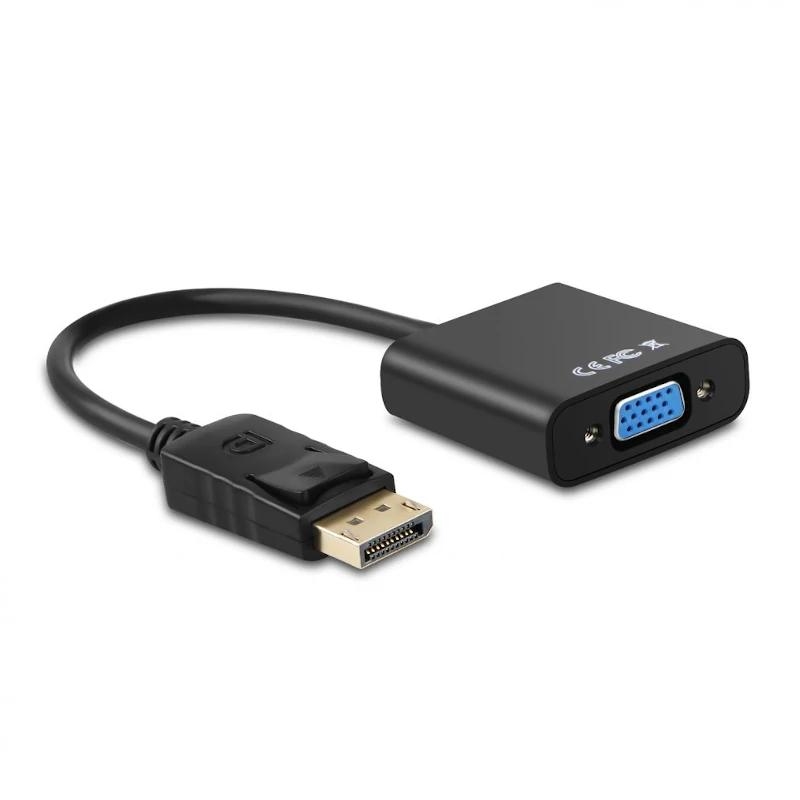 AISENS A125-0367 adaptador de cabo de vídeo DisplayPort SVGA Preto