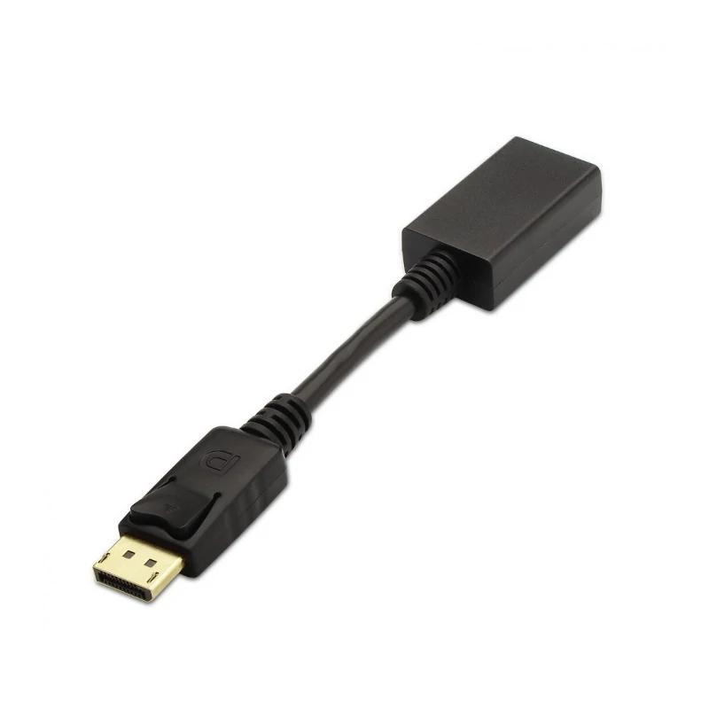 AISENS A125-0134 adaptador de cabo de vídeo 0,15 m DisplayPort HDMI Preto