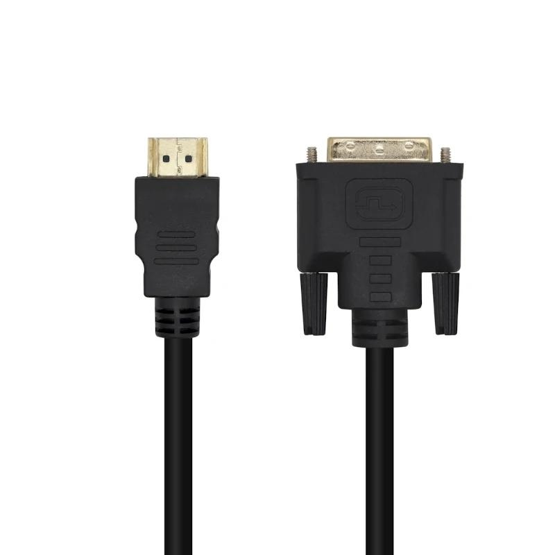 AISENS A117-0090 adaptador de cabo de vídeo 1,8 m HDMI Type A (Standard) DVI 18+1 Preto