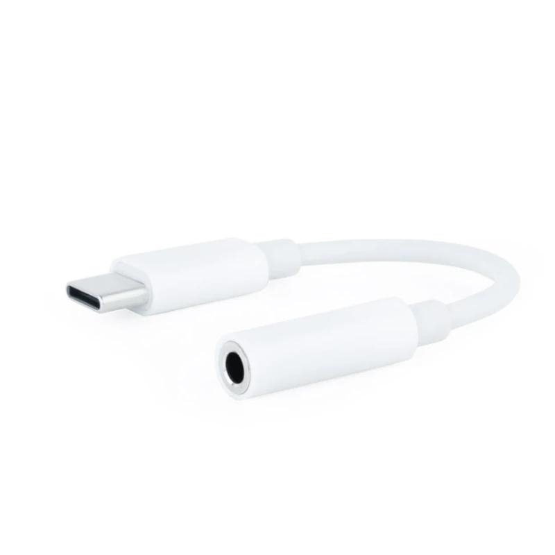 Nanocable 10.24.1205-W cabo de áudio 0,11 m 3.5mm USB Type-C Branco