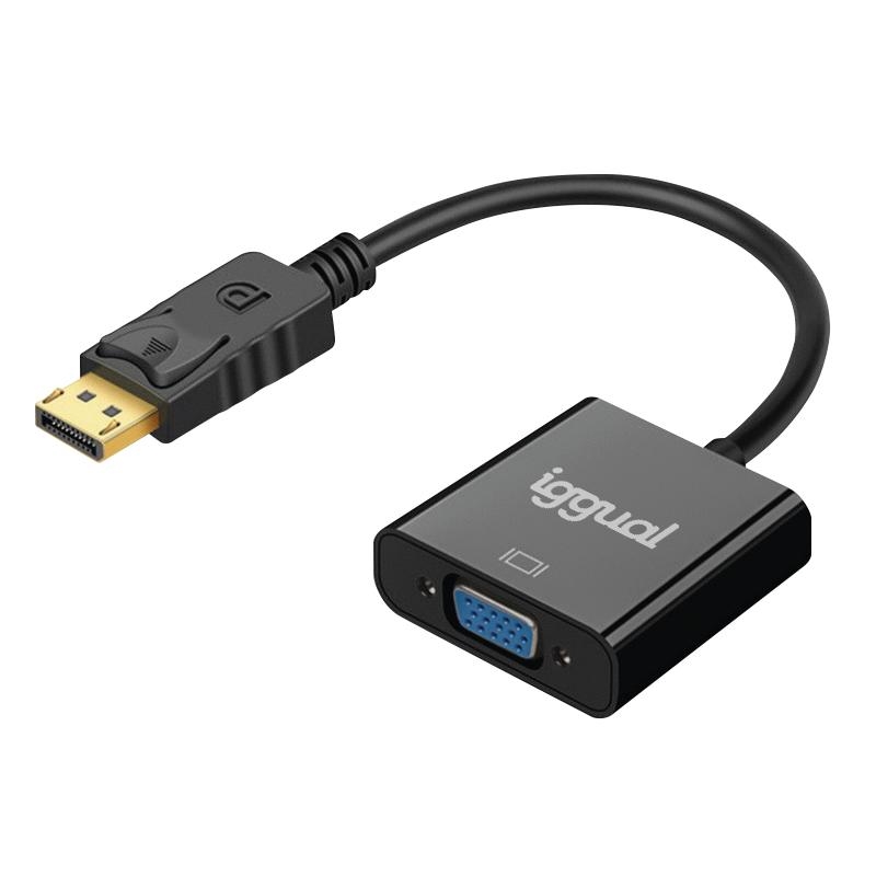 IGGUAL | Adaptador DisplayPort (M) a VGA (H)