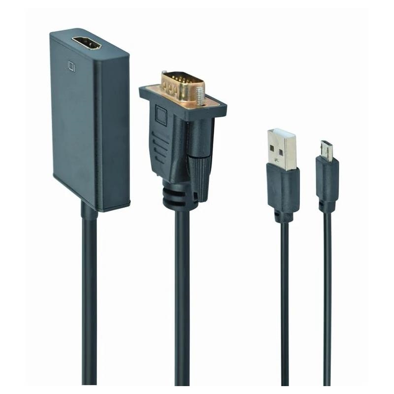 Gembird | Cable adaptador VGA a HDMI 0,15