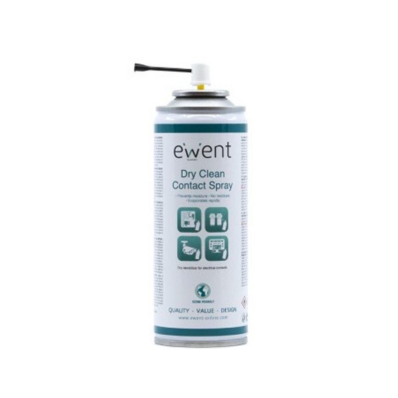 Ewent EW5614 kit de limpeza de equipamento Ecrãs/Plásticos, Universal Spray de limpeza de equipamento 200 ml