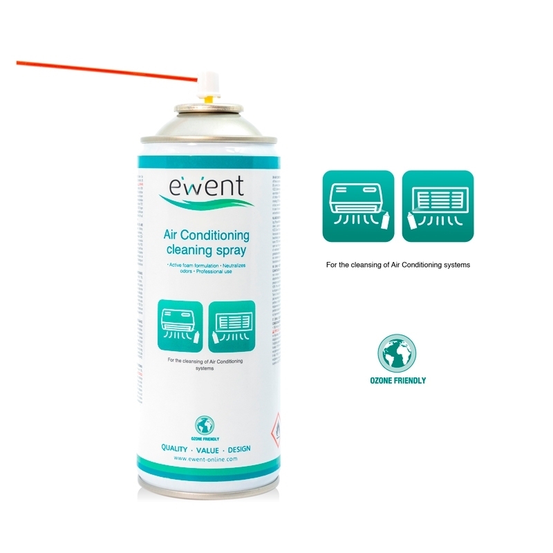 Ewent EW5619 kit de limpeza de equipamento Spray de limpeza de equipamento 400 ml