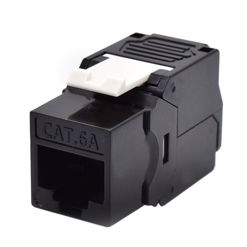 Wp | Keystone Cat 6a UTP RJ45/Fêmea | Preto