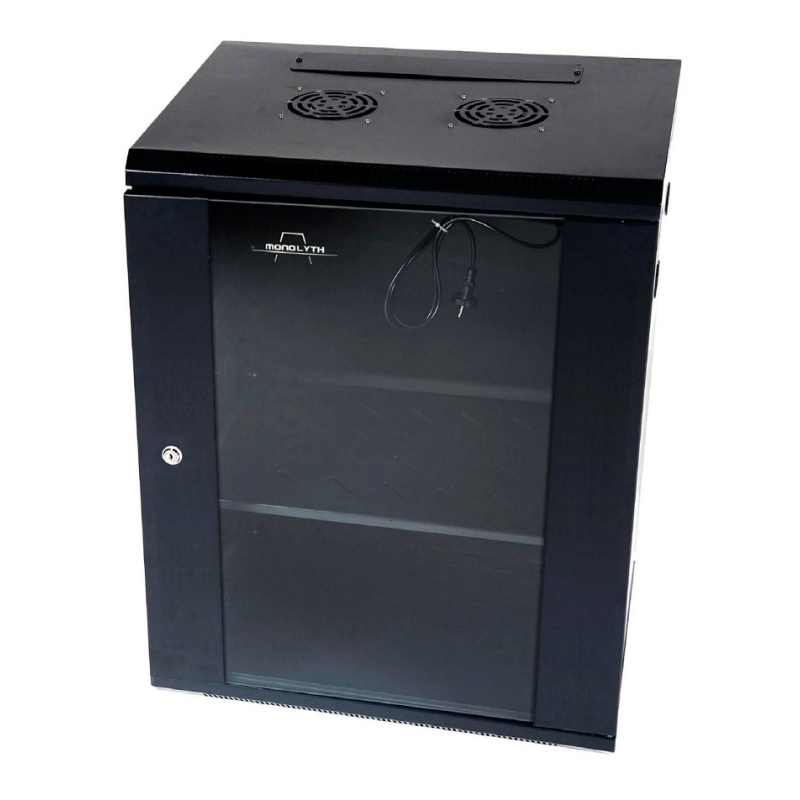 Monolyth | Armário Mural 15U SH6415 600x450 1F-1V-2L | Preto