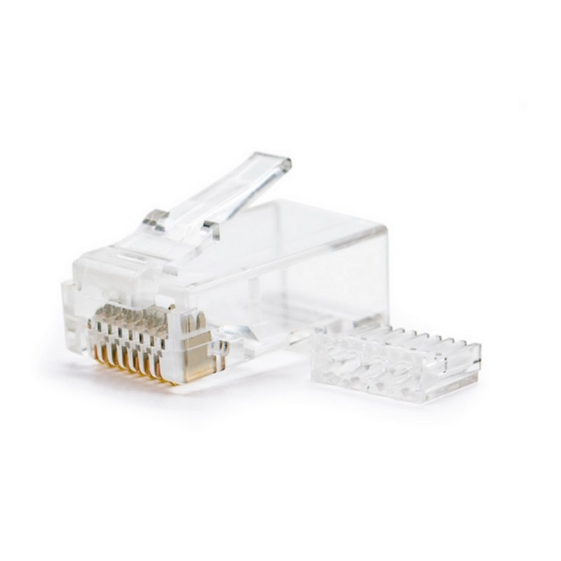 Nanocable 10.21.0201-100 conector RJ-45 Transparente