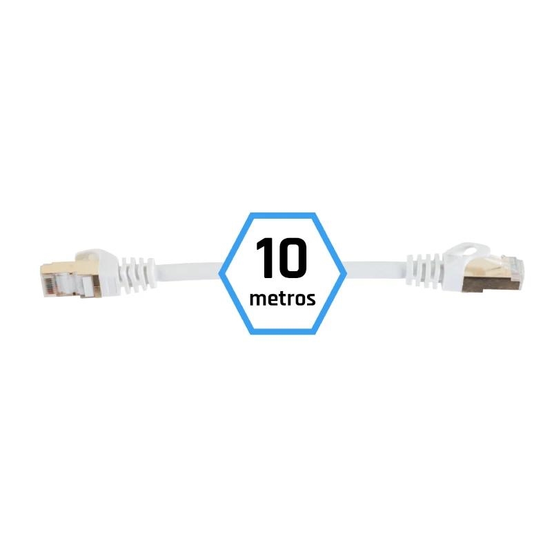 iggual IGG318621 cabo de rede Branco 10 m Cat7 S/FTP (S-STP)
