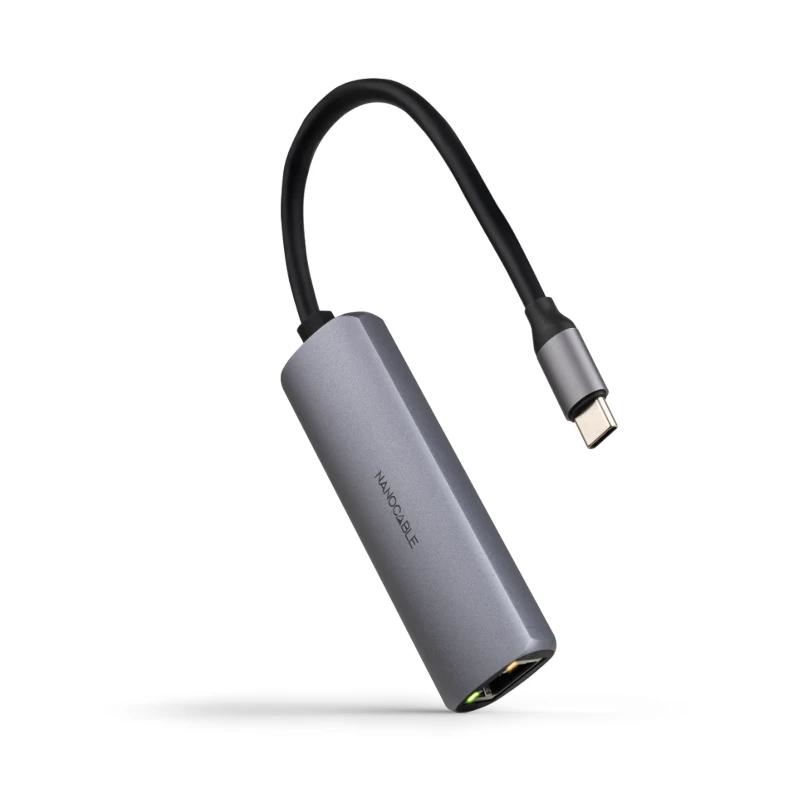 Nanocable 10.16.4603 base & duplicador de portas Com fios USB 3.2 Gen 1 (3.1 Gen 1) Type-C Cinzento