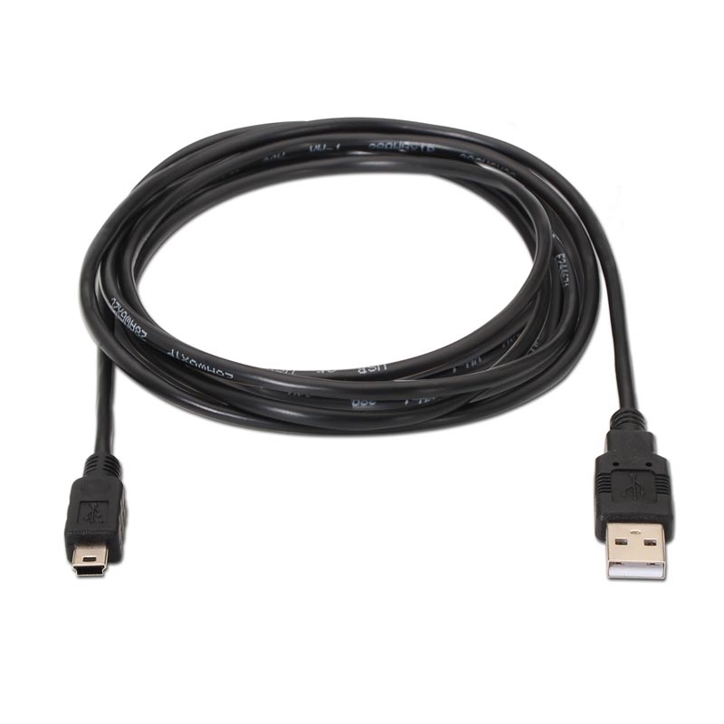 Nanocable 10.01.0402 cabo USB USB 2.0 1,8 m USB A Mini-USB B Preto