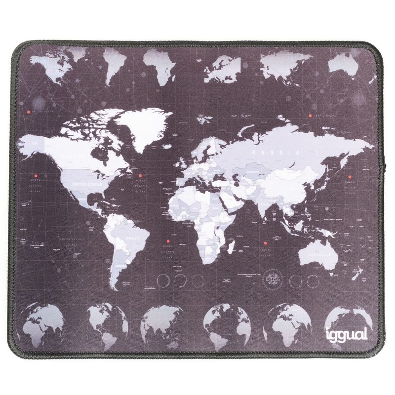 iggual IGG317310 tapete de rato Tapete Gaming Preto, Branco