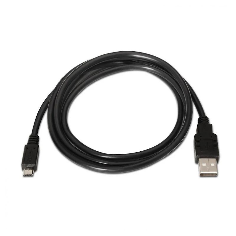 AISENS A101-0028 cabo USB USB 2.0 1,8 m USB A Micro-USB B Preto