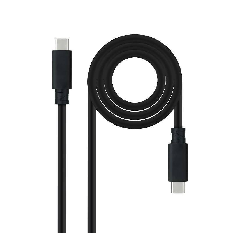 Nanocable 10.01.4102 cabo USB USB 3.2 Gen 2 (3.1 Gen 2) 2 m USB C Preto