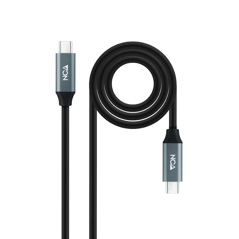 Nanocable 10.01.4302 cabo USB USB4 Gen 2x2 2 m USB C Preto