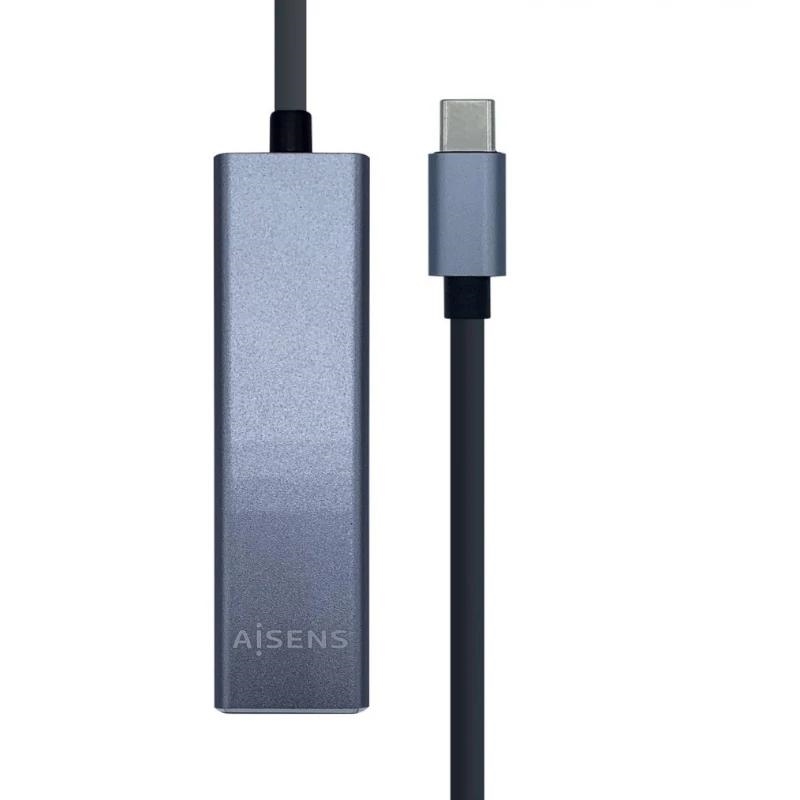 AISENS A109-0396 hub de interface USB 3.2 Gen 1 (3.1 Gen 1) Type-C Cinzento