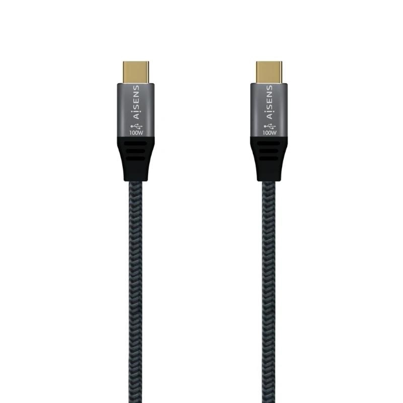 AISENS A107-0672 cabo USB USB4 Gen 2x2 1,5 m USB C Cinzento