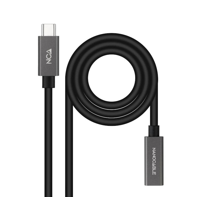 Nanocable 10.01.4401-L150 cabo USB USB 3.2 Gen 2x2 1,5 m USB C Preto