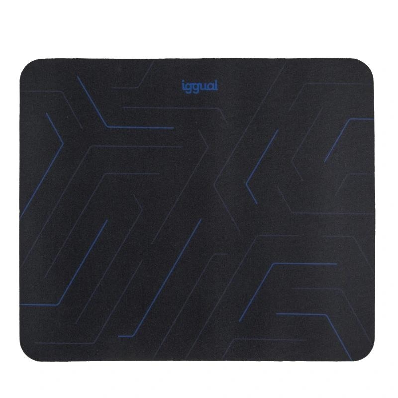 iggual Hexa-2 Tapete Gaming Preto, Azul